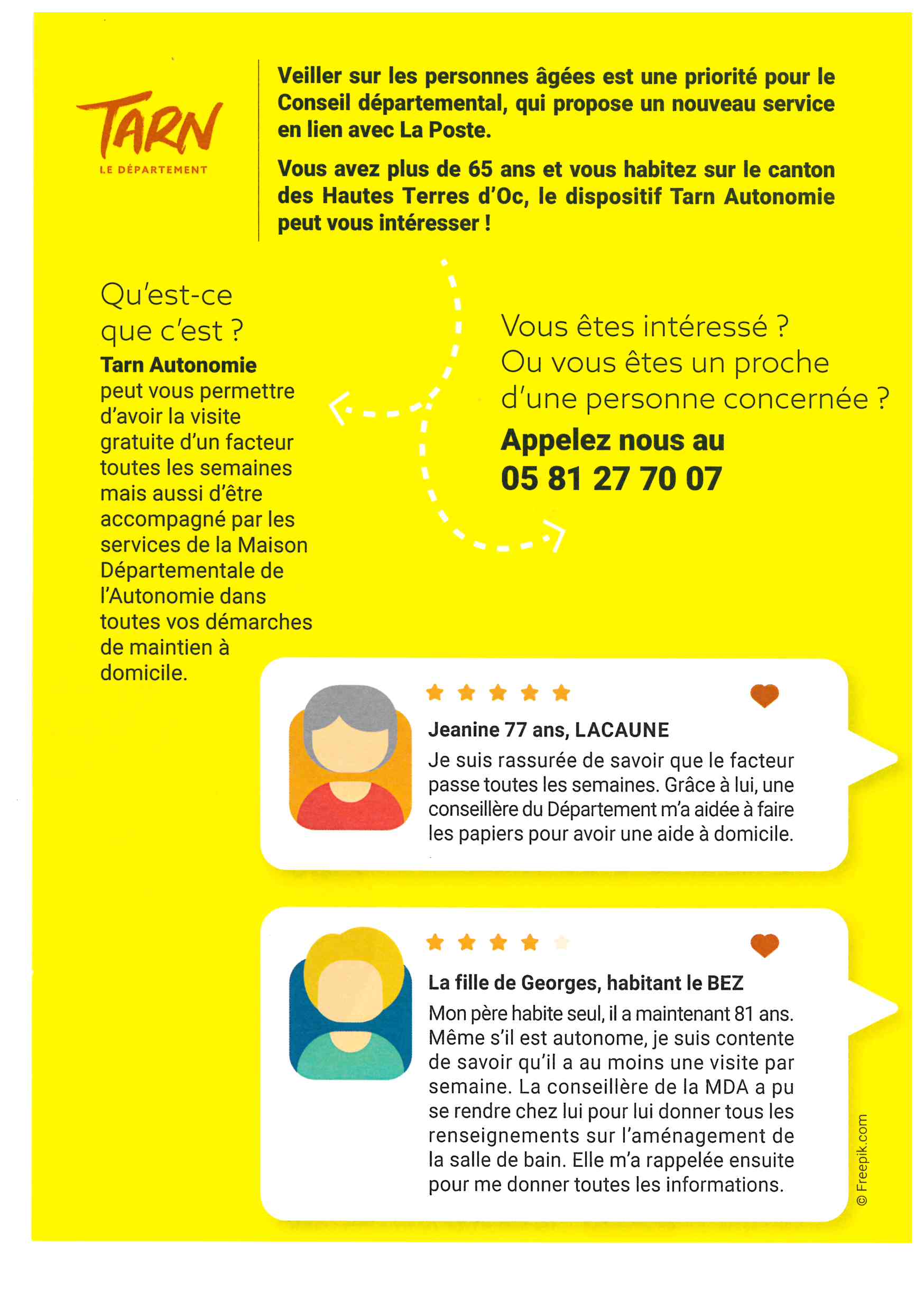 vous avez plus de 65 ans