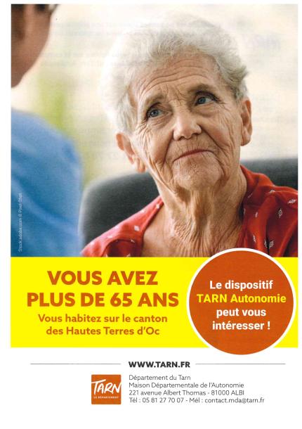 vous avez plus de 65 ans